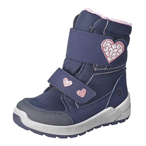 RICOSTA Mädchen Winterstiefel GENI,Kinder Boots,WMS:Mittel,lose Einlage,Sympatex,Winterboots,Outdoor-Kinderschuhe,Nautic/Ozean (170),35 EU von RICOSTA