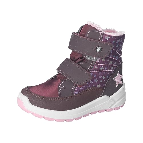 RICOSTA Mädchen Winterstiefel GISA,Kinder Boots,WMS:Mittel,lose Einlage,Sympatex,Outdoor-Kinderschuhe,gefüttert,wasserdicht,brombeer (380),25 EU von RICOSTA