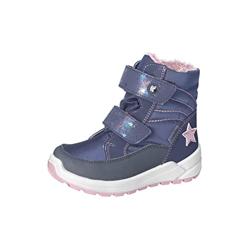 RICOSTA Mädchen Winterstiefel GISA,Kinder Boots,WMS:Weit,lose Einlage,Sympatex,outdoor-kinderschuhe,wasserdicht,warm,nautic/marine (170),27 EU von RICOSTA