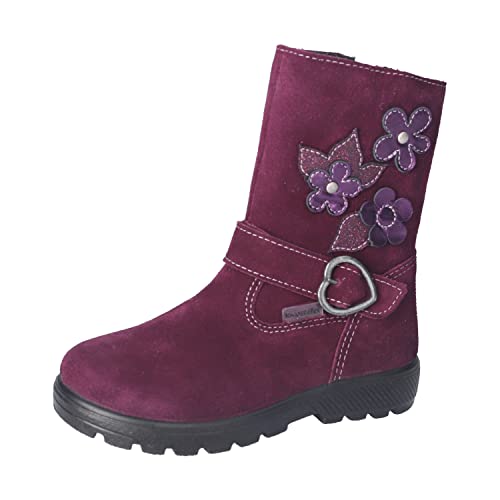 RICOSTA Mädchen Winterstiefel Greta,Kinder Stiefel,WMS:Mittel,lose Einlage,RicostaTEX,gefüttert,wasserdicht,Winterschuhe,Merlot (380),32 EU von RICOSTA