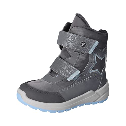 RICOSTA Mädchen Winterstiefel Glori,Kinder Boots,WMS:Mittel,lose Einlage,Sympatex,Blinklicht,Outdoor-Kinderschuhe,Graphit/Patina (450),31 EU von RICOSTA