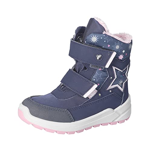 RICOSTA Mädchen Winterstiefel Glori,Kinder Boots,WMS:Mittel,lose Einlage,Sympatex,Blinklicht,gefüttert,wasserdicht,warm,Nautic/Marine (180),30 EU von RICOSTA