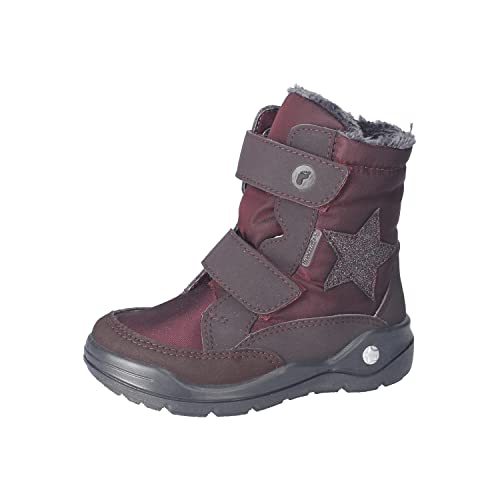 RICOSTA Mädchen Winterstiefel LAIZA | Kinder Boots | WMS:Mittel | RicostaTEX | outdoor | gefüttert | wasserdicht | brombeer (390) | 33 EU von RICOSTA