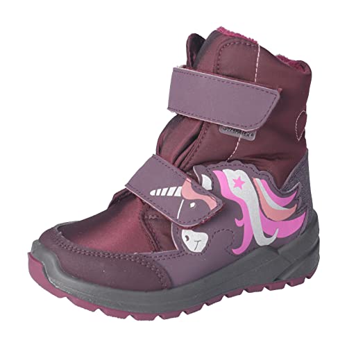 RICOSTA Mädchen Winterstiefel Luna,Kinder Boots,WMS:Mittel,lose Einlage,Sympatex,Blinklicht,gefüttert,wasserdicht,dolcetto/brombeer (380),30 EU von RICOSTA