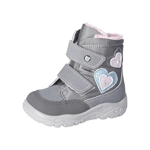 RICOSTA Mädchen Winterstiefel MADDI,Kinder Lauflernschuhe,WMS:Weit,lose Einlage,Sympatex,Blinklicht,graphit/patina (450),26 EU von RICOSTA