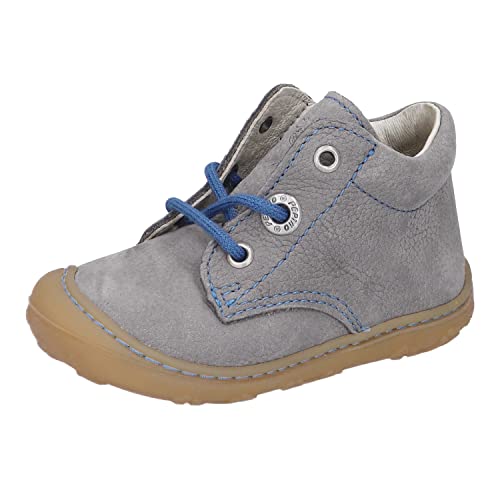 RICOSTA Mädchen und Jungen Stiefel Cory,Kinder Lauflernschuhe,WMS:Mittel,lose Einlage,terracare,schnürstiefel,Booties,Graphit/blau (470),25 EU von RICOSTA