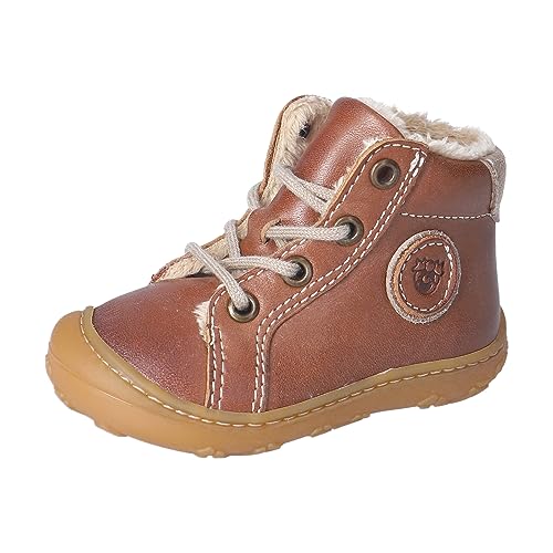 RICOSTA Mädchen und Jungen Winterstiefel Georgie,Kinder Lauflernschuhe,WMS:Mittel,lose Einlage,Winterboots,Outdoor-Kinderschuhe,Cognac (260),26 EU von RICOSTA