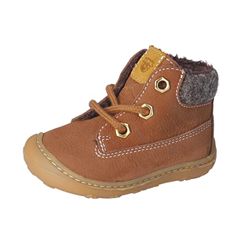 RICOSTA Unisex - Baby Stiefel TARY,Kinder Lauflernschuhe,WMS:Mittel,lose Einlage,terracare,schnürstiefel,Booties,Leder,Curry (260),24 EU von RICOSTA