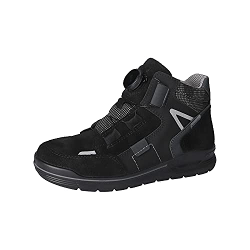 RICOSTA Jungen Boots DAVE, Weite: Mittel (WMS),lose Einlage, TEX,wasserdicht,winterboots,outdoor-kinderschuhe,schwarz/grau (099),38 EU / 5 UK von RICOSTA