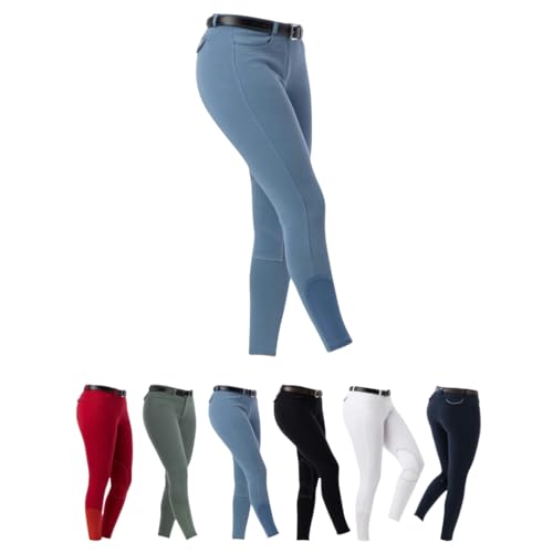 RIDING WORLD - Reithose für Mädchen & Jungen Alexandrie | Reiterhose mit Kniebesatz aus Stoff | mit Eingrifftaschen vorn | Reitleggings in Blau | Kinder Reitbekleidung in Größe 128 RIDING WORLD - Reithose für Mädchen & Jungen Alexandrie | Reiterhose mit Kniebesatz aus Stoff | mit Eingrifftaschen vorn | Reitleggings in Blau | Kinder Reitbekleidung in Größe 128 von RIDING WORLD