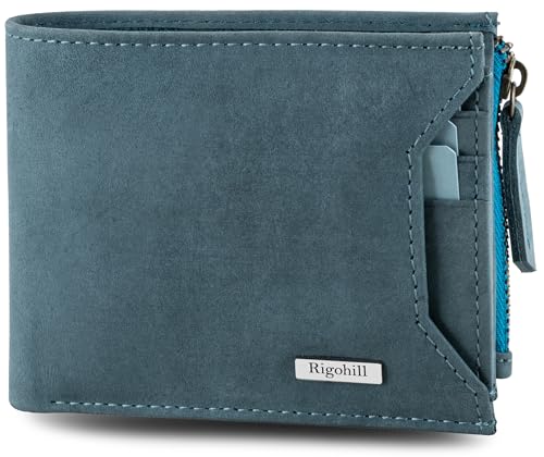 RIGOHILL Doger Herren-Ledergeldbörse | Ledergeldbörse für Herren | RFID-Herren-Geldbörse, Aqua, M, Classic RIGOHILL Doger Herren-Ledergeldbörse | Ledergeldbörse für Herren | RFID-Herren-Geldbörse, Aqua, M, Classic von RIGOHILL