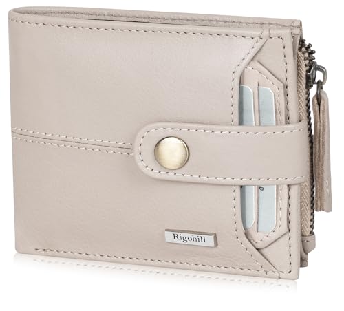 RIGOHILL Doger Herren-Ledergeldbörse | Ledergeldbörse für Herren | RFID-Herren-Geldbörse, Knoblauch, lässig, Knoblauch, Casual von RIGOHILL