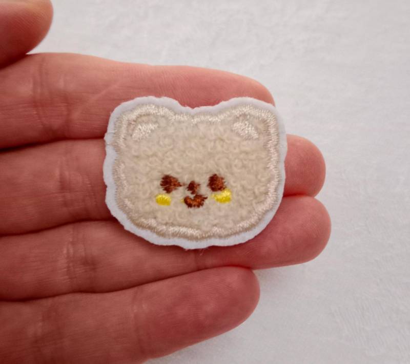 Teddybärkopf Bügelbild , Aufnäher Patch Bügelpatch Sticker Mitbringsel Kindergeburtstag von RIHELVielfalt