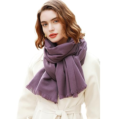 RIIQIICHY Damen Schal Winter Lila Pashmina Stola Festlich Herbst xxl schals Tücher für Abendkleider Frauen Hochzeit Schultertuch Frühling von RIIQIICHY