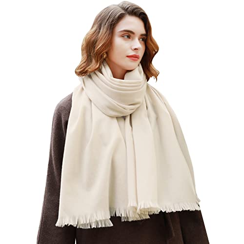 RIIQIICHY Damen Schal Winter Beige Pashmina Stola Festlich Herbst xxl schals Tücher für Abendkleider Frauen Hochzeit schultertuch von RIIQIICHY