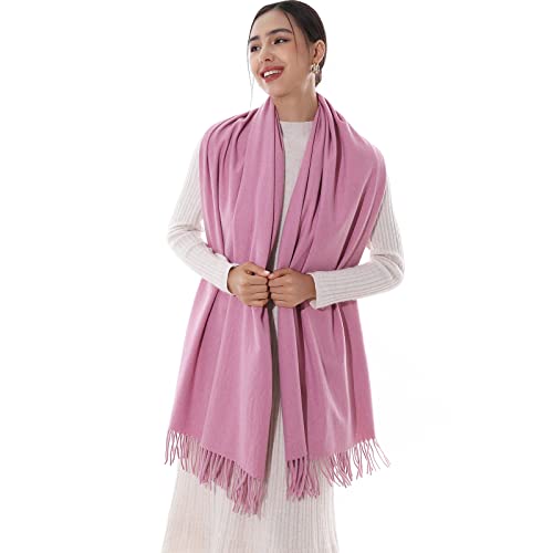 RIIQIICHY Schal Damen Stola Fur abendkleid Pashmina Winter Gummi rot Schals tücher für Frauen Warme Schal von RIIQIICHY