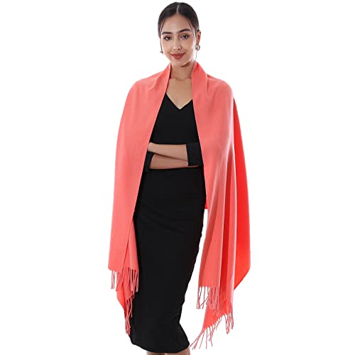 RIIQIICHY Schal Damen Stola Fur abendkleid Pashmina Winter coral Schals tücher für Frauen Warme Schal von RIIQIICHY