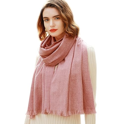 RIIQIICHY Damen Schal Winter Rosa Pashmina Stola Festlich Herbst xxl schals Tücher für Abendkleider Frauen Hochzeit Schultertuch von RIIQIICHY