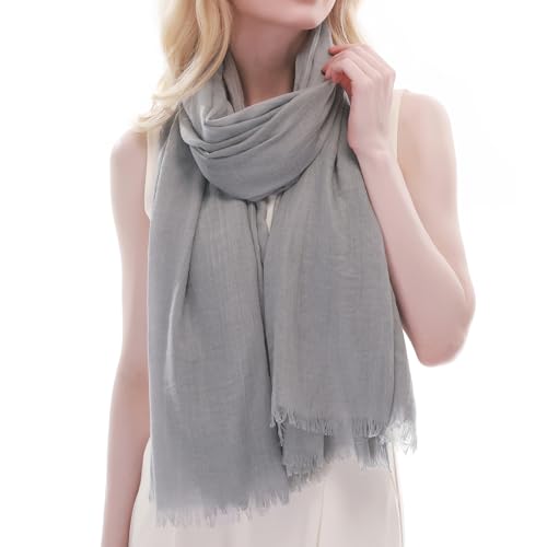 RIIQIICHY Stola für Abendkleid Grau – Leichtes Tuch für Sommer & Hochzeit, Weicher Schal ，Schultertuch Damen festlich – Schals & Tücher für Damen von RIIQIICHY