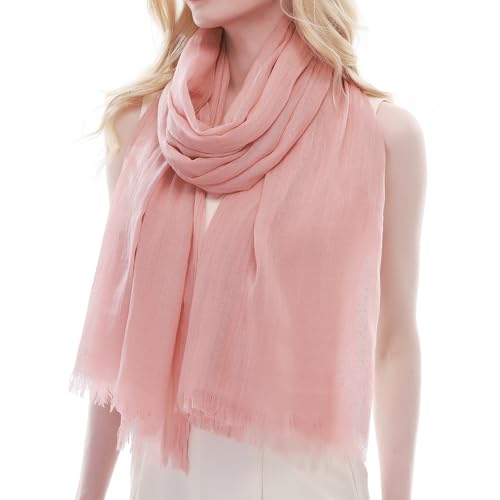 RIIQIICHY Stola für Abendkleid Rosa – Leichtes Tuch für Sommer & Hochzeit, Weicher Schal ，Schultertuch Damen festlich – Schals & Tücher für Damen von RIIQIICHY
