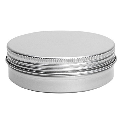 RIKEL 1 x Leere Kosmetik Pot Lip Balm Tin Jar Container Schraubdeckel 100ml von RIKEL