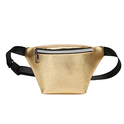 RIKEL Metall Litschi Tasche Sommer Herbst Cool Charm Damen Brust Tasche Gold von RIKEL