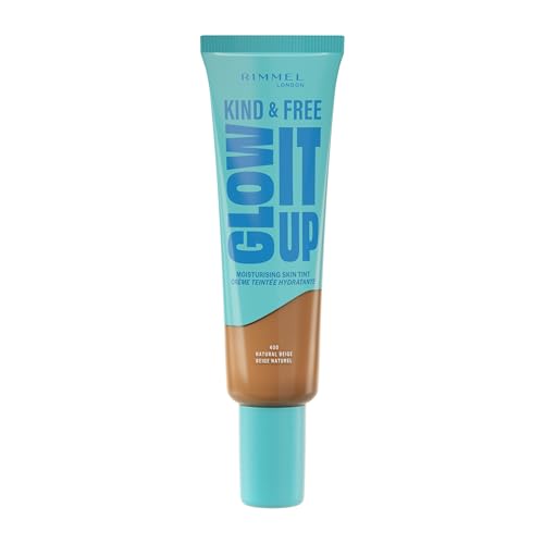 Rimmel London Kind & Free GLOW IT UP Moisturizing Foundation, 400, Natural Beige, Beruhigt empfindliche Haut, Gesund und strahlender Teint, Spendet den ganzen Tag Feuchtigkeit, 30 ml Rimmel London Kind & Free GLOW IT UP Moisturizing Foundation, 400, Natural Beige, Beruhigt empfindliche Haut, Gesund und strahlender Teint, Spendet den ganzen Tag Feuchtigkeit, 30 ml von Rimmel London