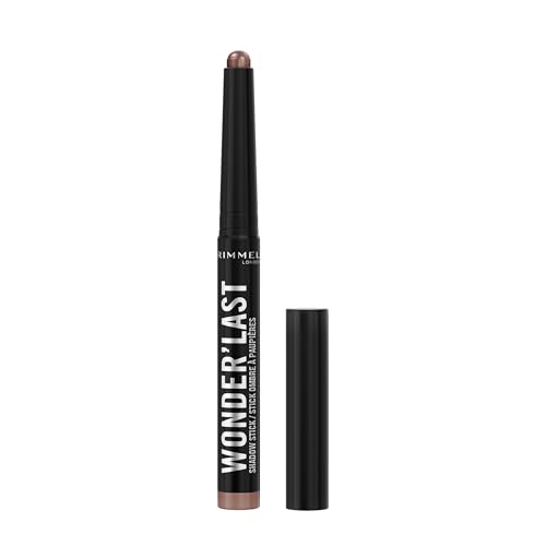 Rimmel Wonder'Last 002 Choco Shimmer Lidschattenstift, lebendige und wirkungsvolle Farbe, einfach aufzutragen, angenehme Textur, ultra-cremige Formel, vegane Formel, 1,64 g von RIMMEL LONDON