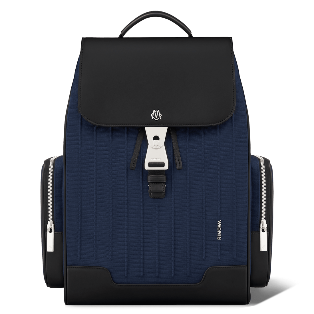 RIMOWA Never Still - Canvas Rucksack Large mit Magnetverschluss in Marineblau & schwarz von RIMOWA