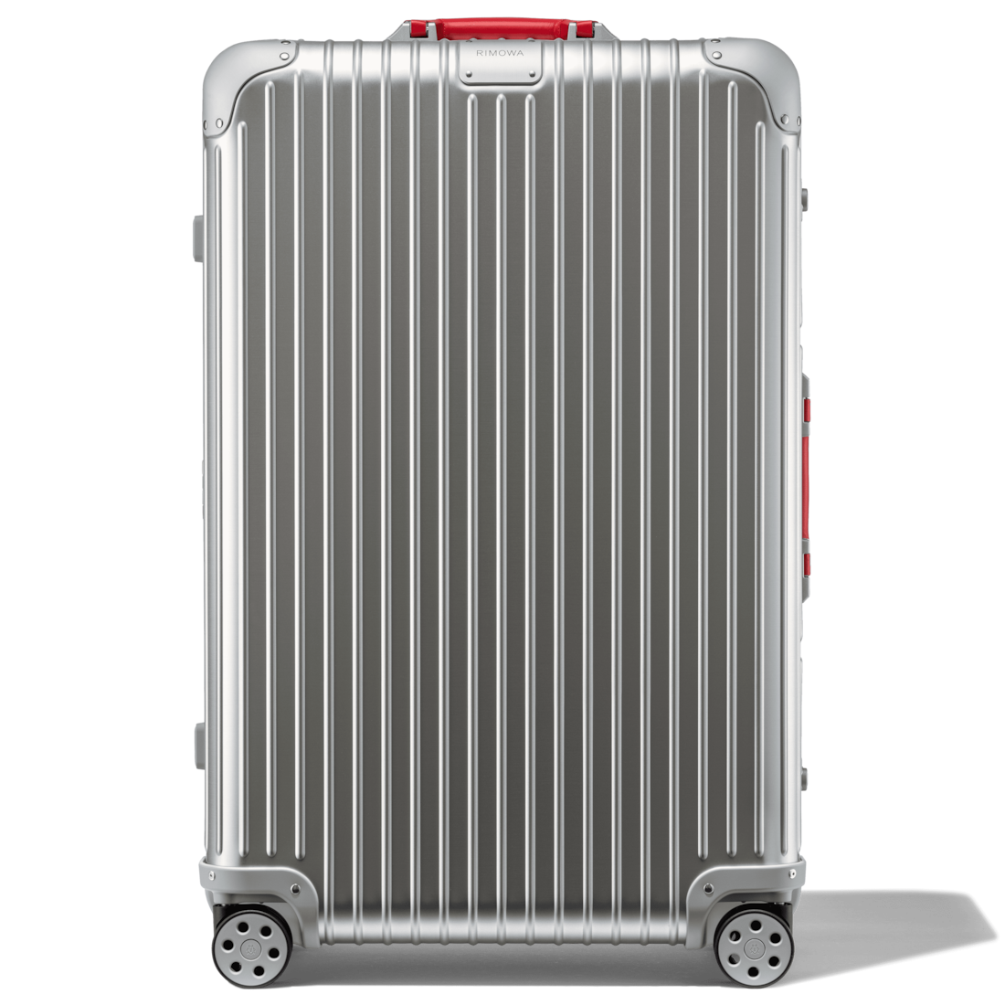 RIMOWA Original Check-In L Twist Koffer in Silber und Rot -  - 79x51x27.5 von RIMOWA