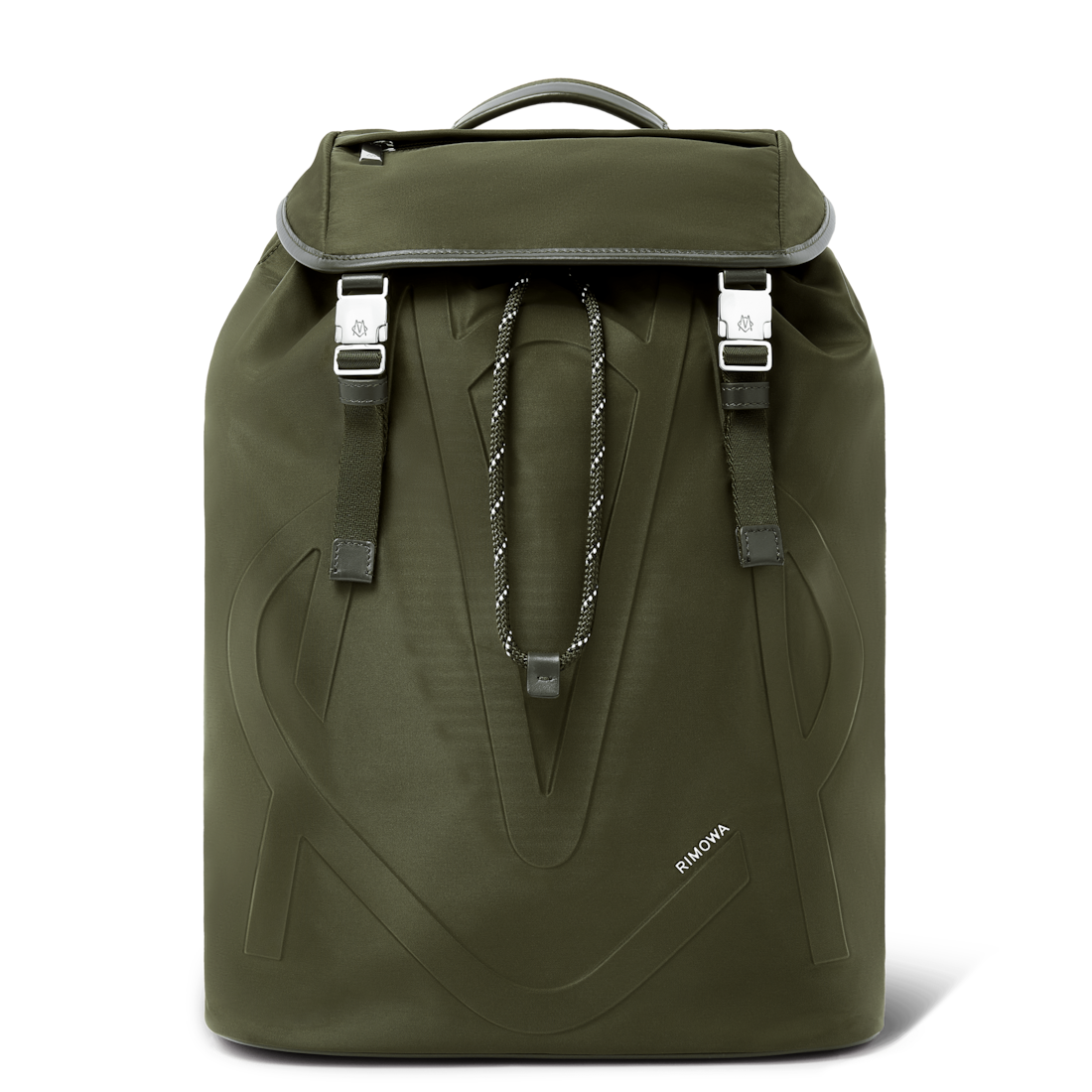 RIMOWA Signature - Nylon Rucksack Large mit Schnallenverschluss in Khaki Grün RIMOWA Signature - Nylon Rucksack Large mit Schnallenverschluss in Khaki Grün von RIMOWA