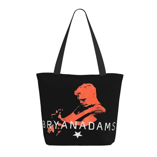 RINAFAIOT Frauen Adams Canadian rock Singer Bryan Tote Bag mit Druckmuster Einkaufstasche für Alltag und Reisen Stylische Tote-Bag mit großem Fassungsvermögen von RINAFAIOT
