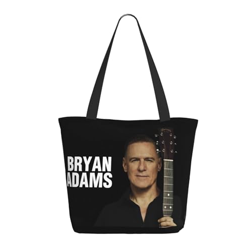 RINAFAIOT Frauen Adams Canadian rock Singer Bryan Tote Bag mit Druckmuster Einkaufstasche für Alltag und Reisen Stylische Tote-Bag mit großem Fassungsvermögen von RINAFAIOT
