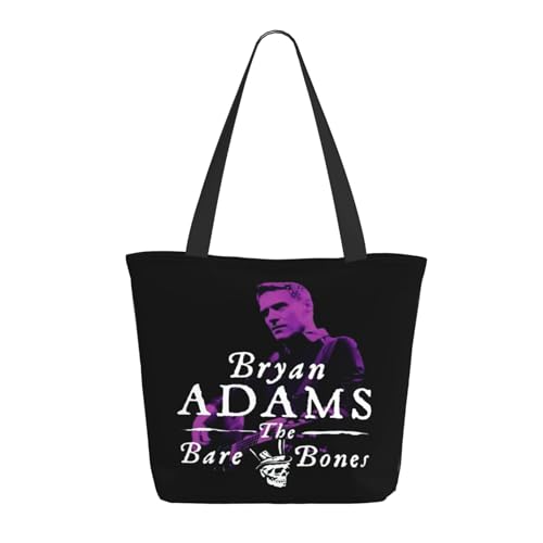 RINAFAIOT Frauen Adams Canadian rock Singer Bryan Tote Bag mit Druckmuster Einkaufstasche für Alltag und Reisen Stylische Tote-Bag mit großem Fassungsvermögen von RINAFAIOT
