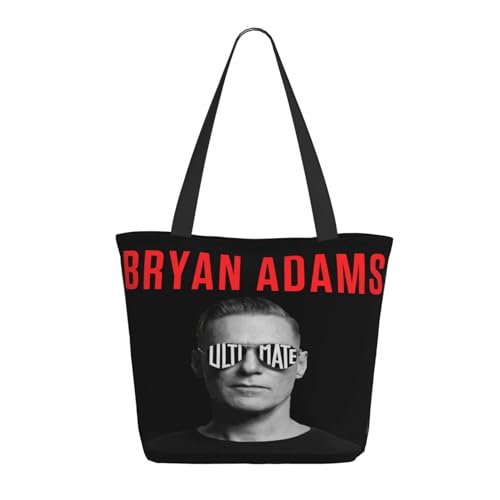RINAFAIOT Frauen Adams Canadian rock Singer Bryan Tote Bag mit Druckmuster Einkaufstasche für Alltag und Reisen Stylische Tote-Bag mit großem Fassungsvermögen von RINAFAIOT