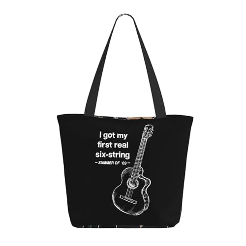 RINAFAIOT Frauen Adams Canadian rock Singer Bryan Tote Bag mit Druckmuster Einkaufstasche für Alltag und Reisen Stylische Tote-Bag mit großem Fassungsvermögen von RINAFAIOT