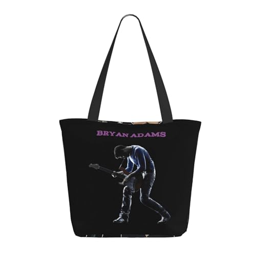 RINAFAIOT Frauen Adams Canadian rock Singer Bryan Tote Bag mit Druckmuster Einkaufstasche für Alltag und Reisen Stylische Tote-Bag mit großem Fassungsvermögen von RINAFAIOT
