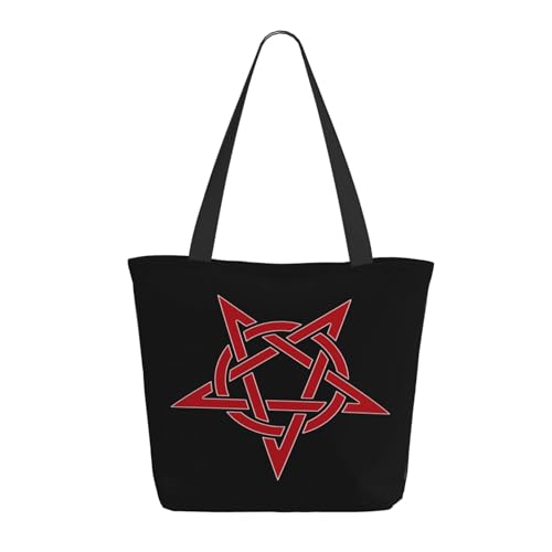 RINAFAIOT Frauen American Rapper Carti Tote Bag mit Druckmuster Einkaufstasche für Alltag und Reisen Stylische Tote-Bag mit großem Fassungsvermögen von RINAFAIOT