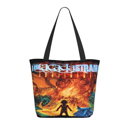 RINAFAIOT Frauen Avenged metal band Sevenfold Tote Bag mit Druckmuster Einkaufstasche für Alltag und Reisen Stylische Tote-Bag mit großem Fassungsvermögen von RINAFAIOT