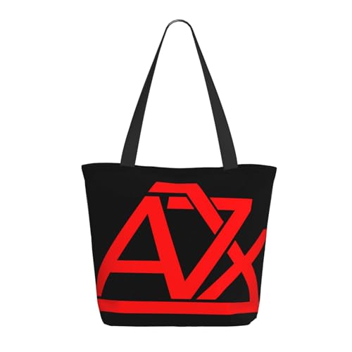 RINAFAIOT Frauen Sevenfold metal band Avenged Tote Bag mit Druckmuster Einkaufstasche für Alltag und Reisen Stylische Tote-Bag mit großem Fassungsvermögen von RINAFAIOT