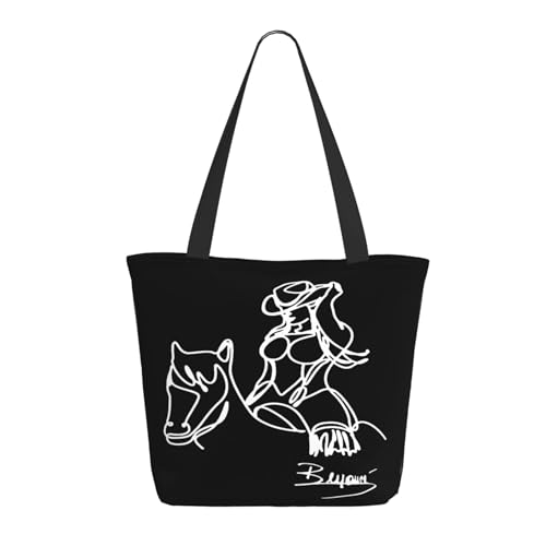 RINAFAIOT Frauen Singer Music Tote Bag mit Druckmuster Einkaufstasche für Alltag und Reisen Stylische Tote-Bag mit großem Fassungsvermögen von RINAFAIOT