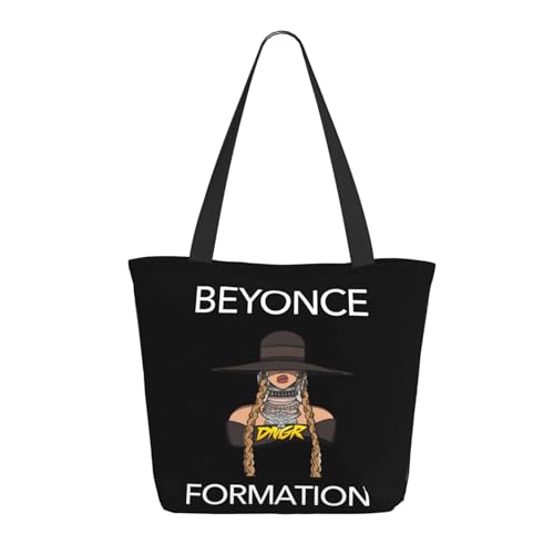 RINAFAIOT Frauen Singer Music Tote Bag mit Druckmuster Einkaufstasche für Alltag und Reisen Stylische Tote-Bag mit großem Fassungsvermögen von RINAFAIOT