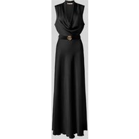 Rinascimento Abendkleid mit Wasserfall-Ausschnitt in Black, Größe XS von RINASCIMENTO