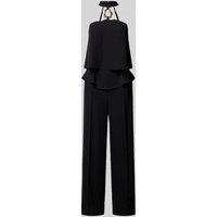 Rinascimento Cocktail-Jumpsuit in Layering-Optik in Black, Größe M von RINASCIMENTO