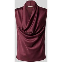 Rinascimento Regular Fit Bluse mit Wasserfallausschnitt in Bordeaux, Größe S von RINASCIMENTO