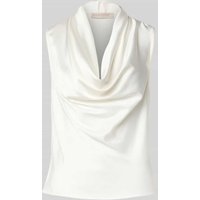 Rinascimento Regular Fit Bluse mit Wasserfallausschnitt in Offwhite, Größe XS von RINASCIMENTO