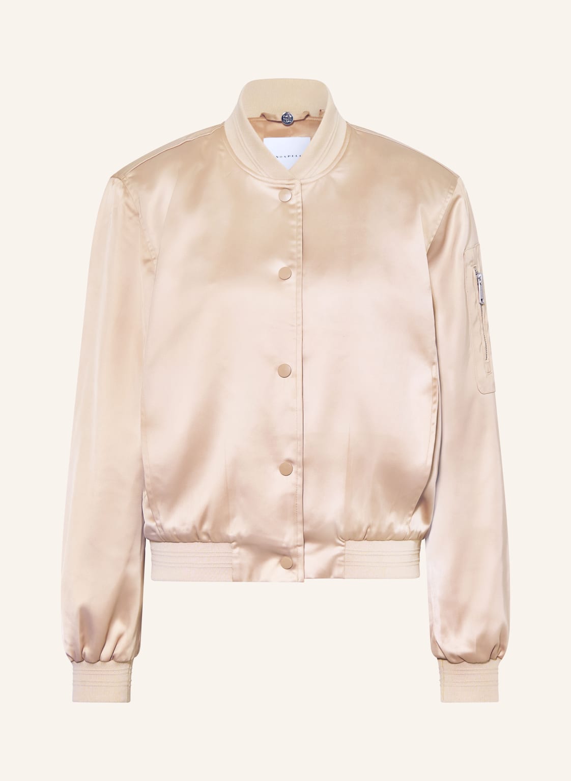 Rino & Pelle Blouson Banner Aus Satin beige von RINO & PELLE