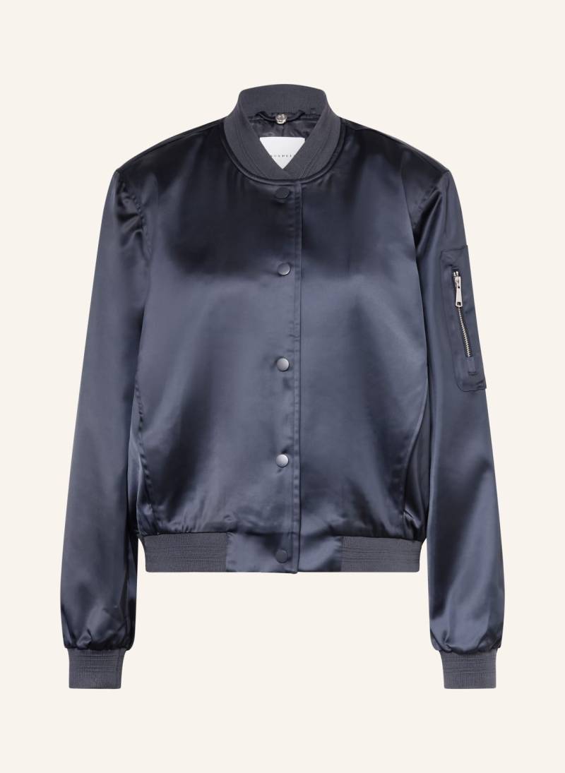 Rino & Pelle Blouson Banner Aus Satin blau von RINO & PELLE