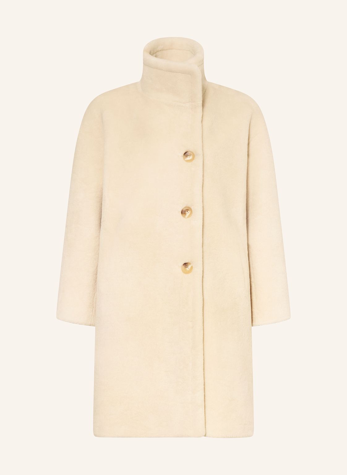 Rino & Pelle Kunstfell-Mantel weiss von RINO & PELLE