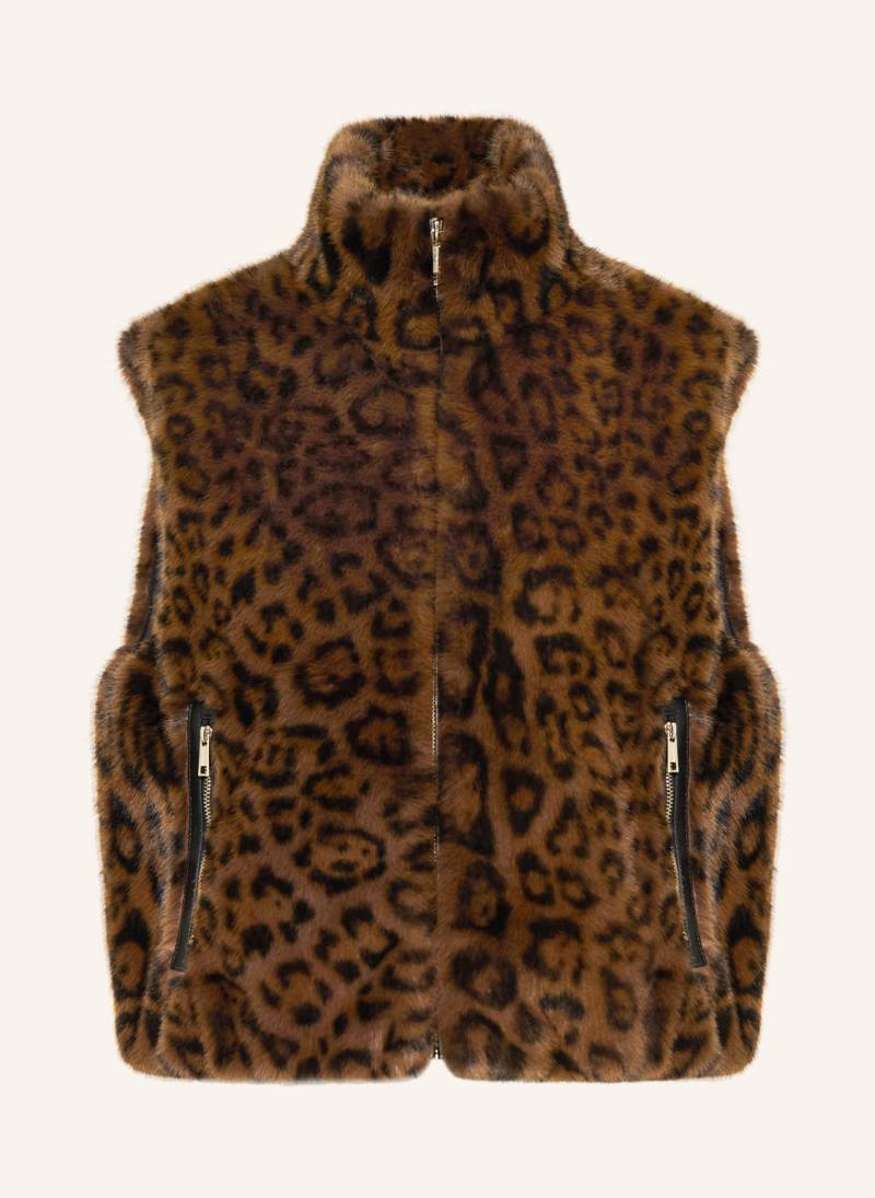 Rino & Pelle Kunstfell-Weste braun von RINO & PELLE